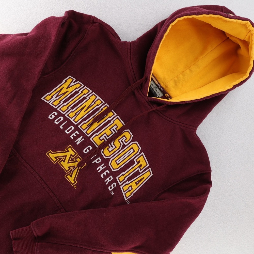 Colosseum Minnesota Golden Gophers Hoodie Mens Medium Maroon Gold Pullover NCAA - Picture 1 of 10
